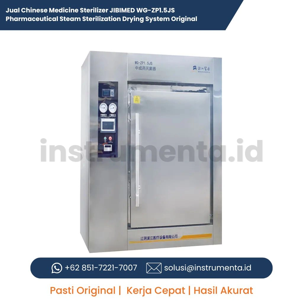 Jual Chinese Medicine Sterilizer JIBIMED WG-ZP1.5JS Pharmaceutical Steam Sterilization Drying System Original